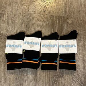 Bombas 4 pairs of socks size small